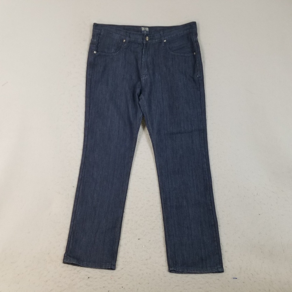 F.U.S.A.I. Jeans Mens 38x32 Indigo Blue Straight Leg 100% Cotton Denim Casual